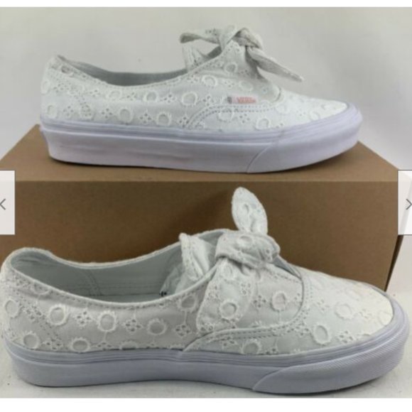 vans authentic knotted cotton lace